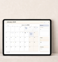 Minimalist 6-Month Digital Planner (Half-Year 2026)